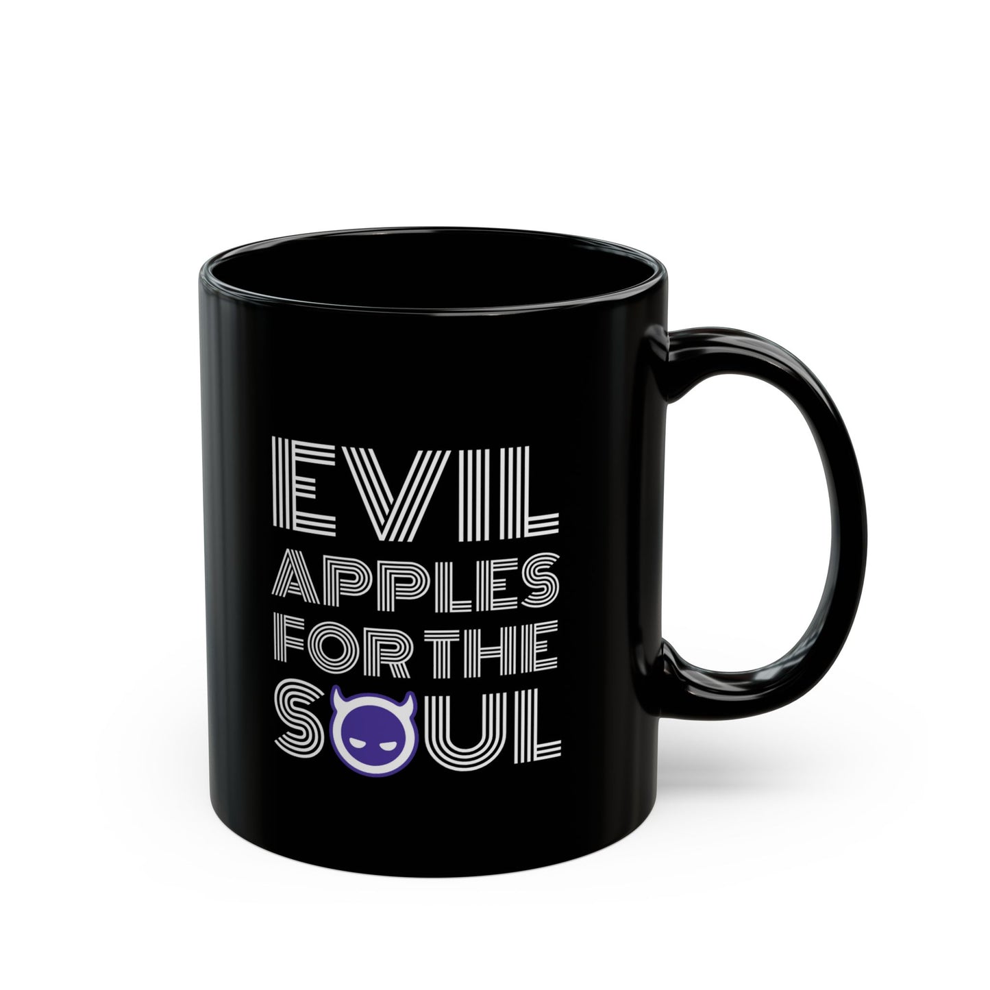 Evil Apples Mug - 11oz & 15oz, Fun Coffee Cup, Unique Gift, Humor Mug, Soulful Drinkware