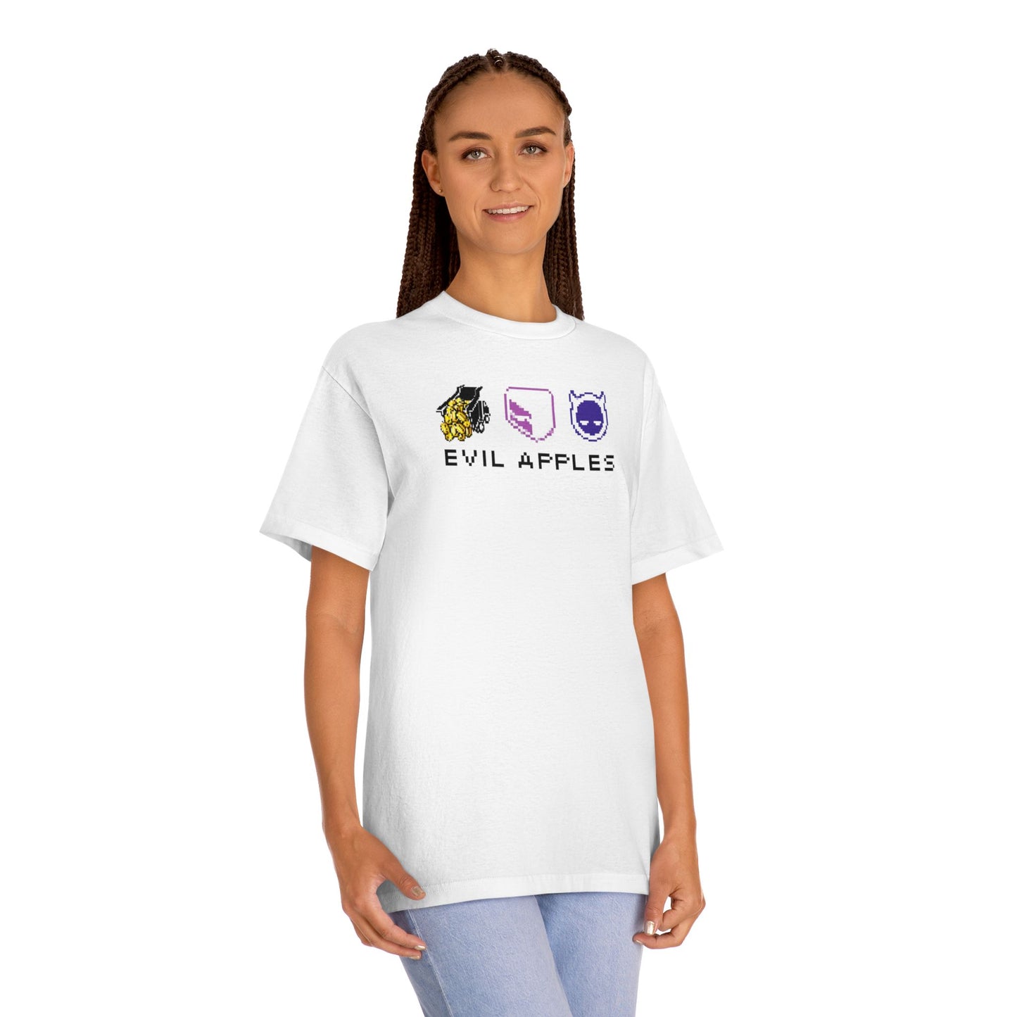 Evil Apples Retro Gamer Tee - Fun Graphic T-Shirt, Perfect for Game Nights, Casual Wear, Gifts for Friends