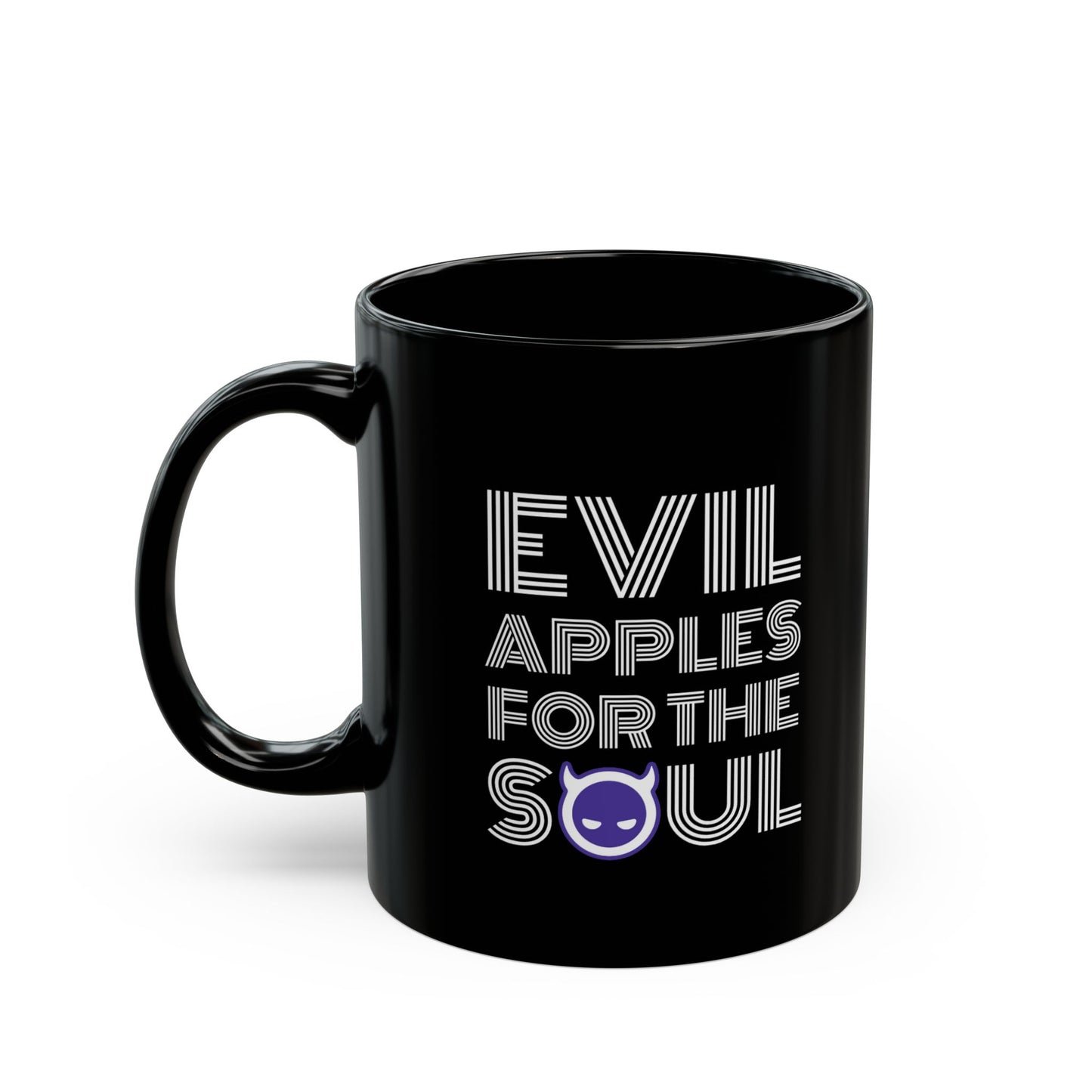 Evil Apples Mug - 11oz & 15oz, Fun Coffee Cup, Unique Gift, Humor Mug, Soulful Drinkware