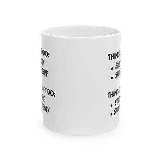 Ceramic Mug with Fun Checklist - Perfect for Gifts, Home Office, Coffee Lovers, Birthdays, Holidays