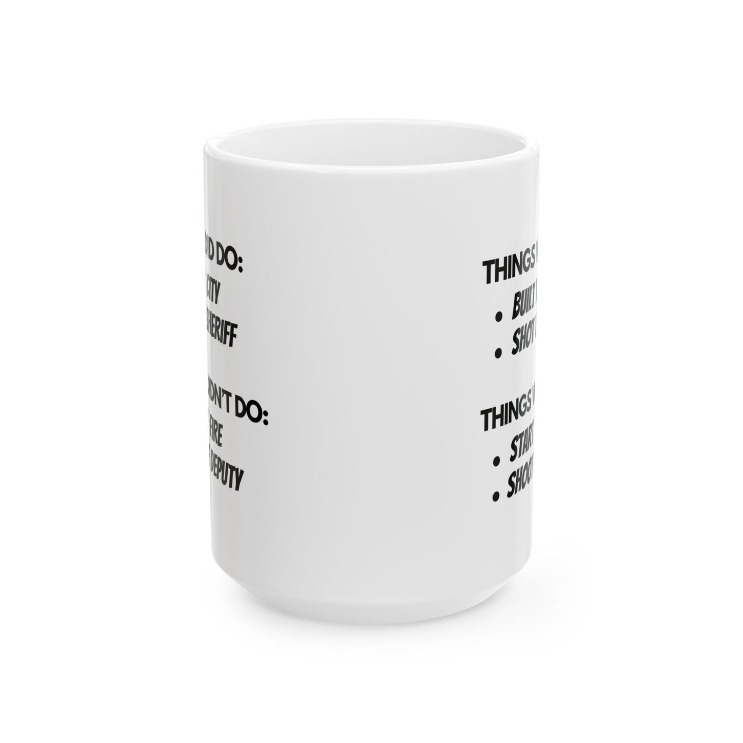 Ceramic Mug with Fun Checklist - Perfect for Gifts, Home Office, Coffee Lovers, Birthdays, Holidays