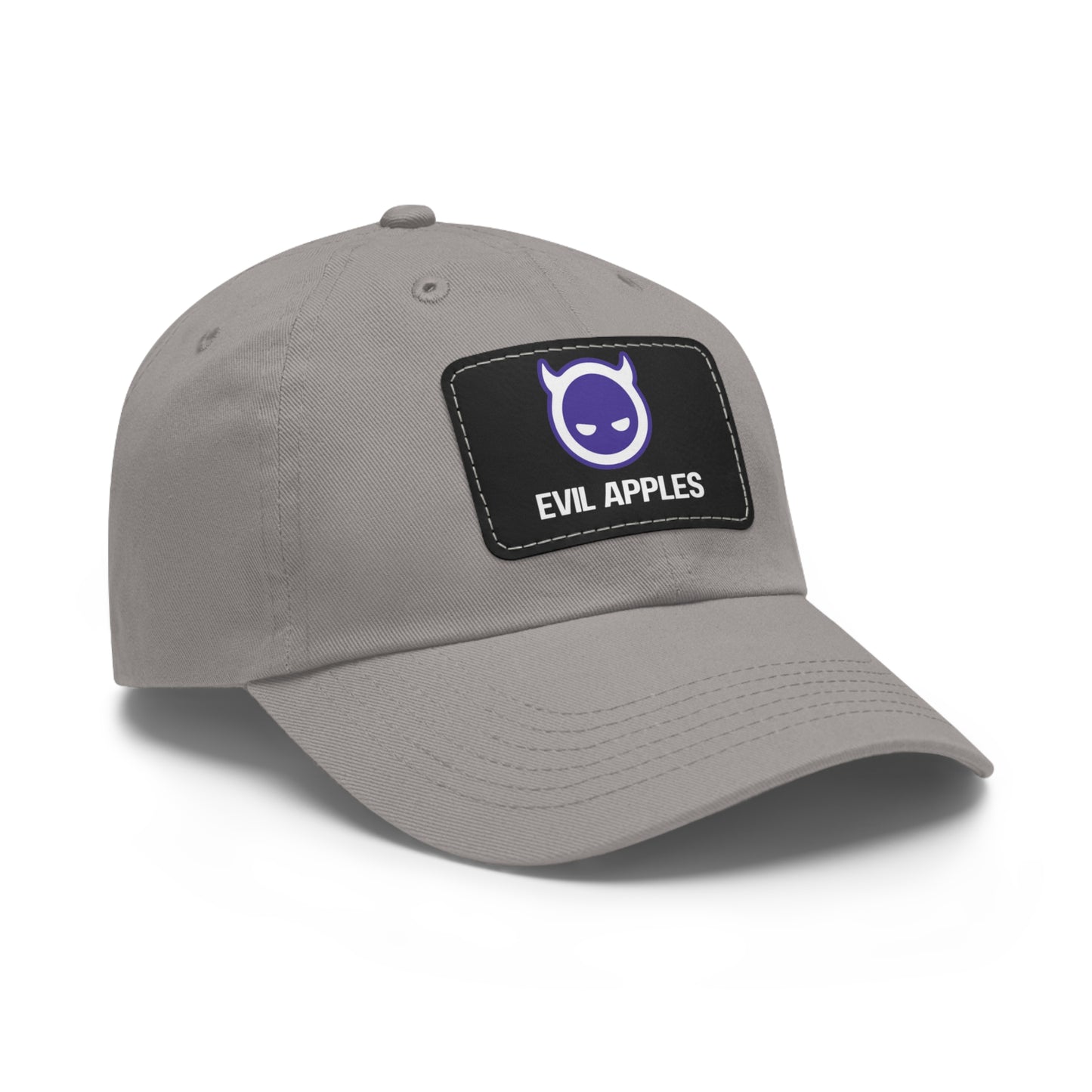 Evil Apples OG Logo Hat with Leather Patch (Rectangle)