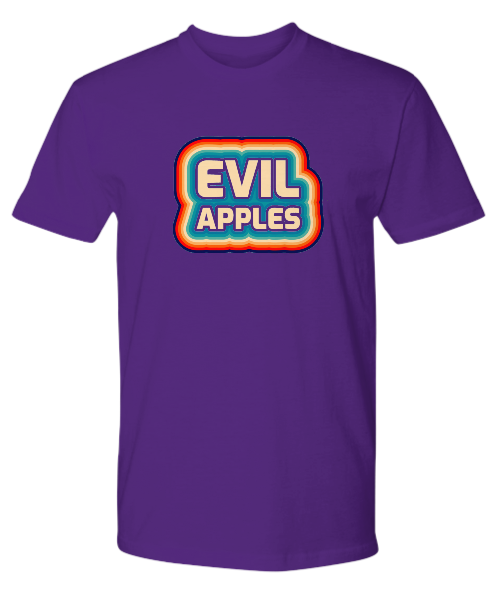 Evil Apples Multicolor Retro Tee
